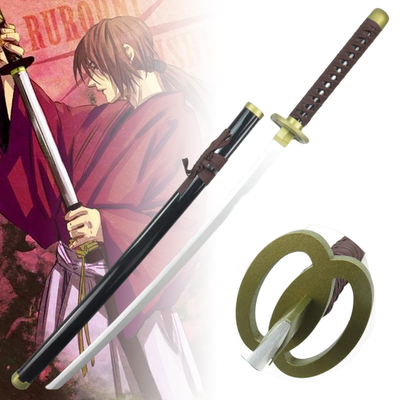 Cosplay Prop Dagger - 40inch Himura Kenshin Katana Wood Sword