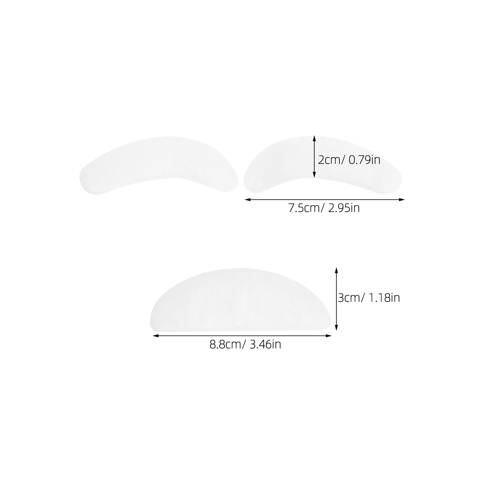 1Set White Fake Beard Eyebrows - Easy Cosplay Prop ulasan dan harga