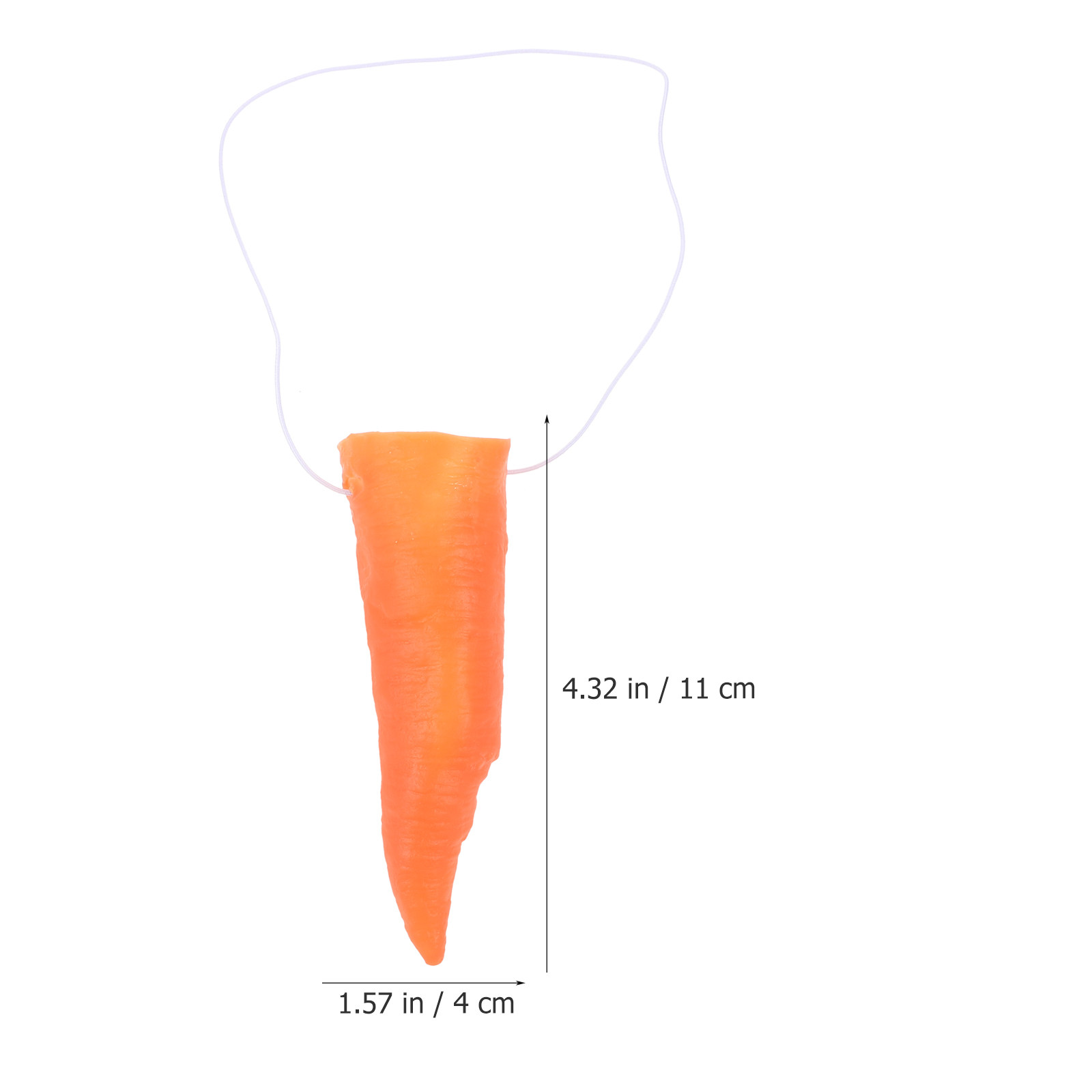 3Pcs Premium Vinyl Carrot Nose - Easy Cosplay Prop ulasan dan harga