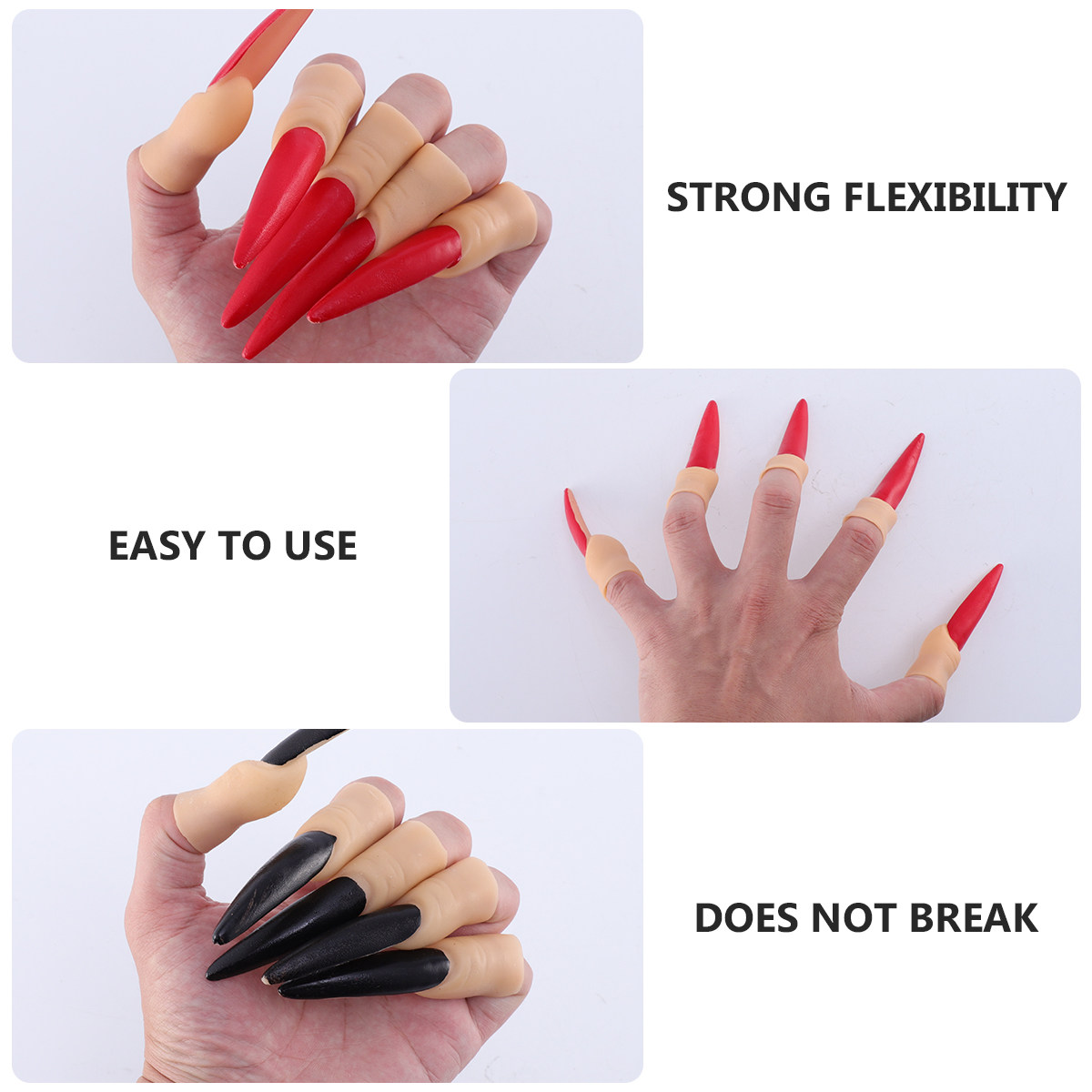 20Pcs Halloween Nails Props Ru - Easy Cosplay Prop ulasan dan harga